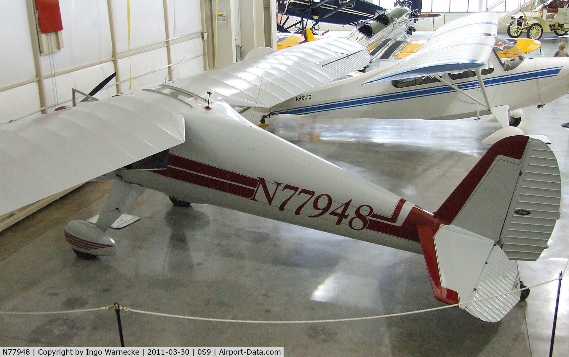 N77948, 1946 Luscombe 8A C/N 3675, Luscombe 8A at the Port Townsend Aero Museum, Port Townsend WA