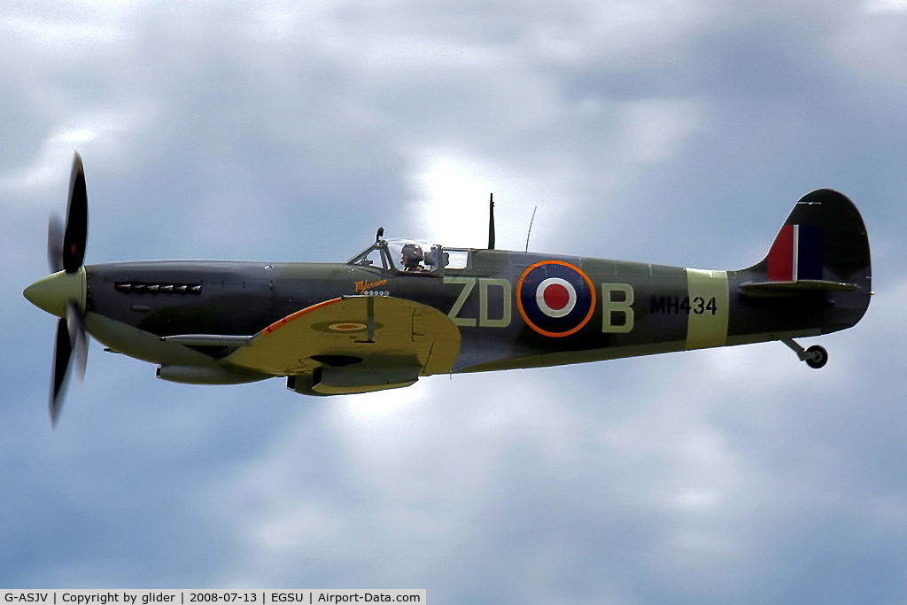 G-ASJV, 1943 Supermarine 361 Spitfire LF.IXb C/N CBAF.IX.552, Long may the 