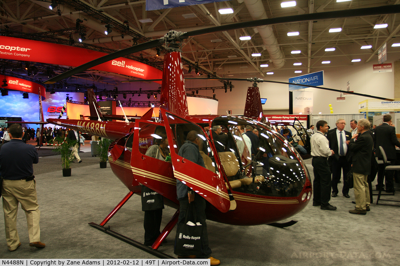 N4488N, 2010 Robinson R44 C/N 13249, On display at Heli-Expo - 2012 - Dallas, Tx