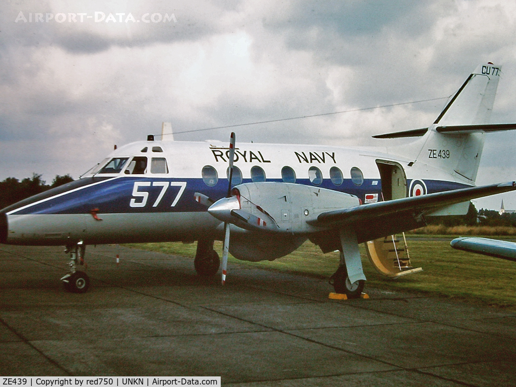 ZE439, British Aerospace BAe-3100 Jetstream T3 C/N 656, Photograph by Edwin van Opstal with permission. Scanned from a color slide.