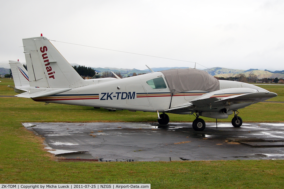 ZK-TDM, Piper PA-23-250 C/N 27-7754045, At Gisborne