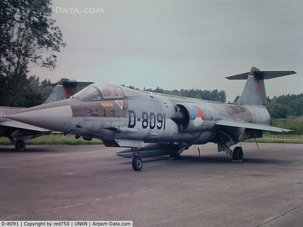 D-8091, 1963 Lockheed F-104G Starfighter C/N 683-8091, Photograph by Edwin van Opstal with permission. Scanned from a color slide.