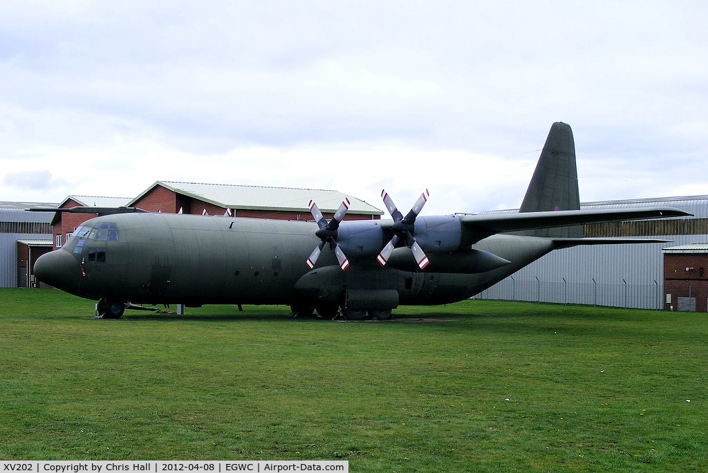 XV202, 1966 Lockheed C-130K Hercules C.3 C/N 382-4226, delivered to the RAF Museum, Cosford 12/08/2011