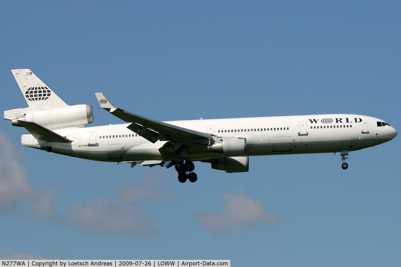 N277WA, 1995 McDonnell Douglas MD-11 C/N 48743, World Airways