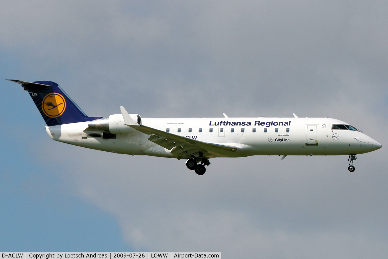D-ACLW, 1996 Canadair CRJ-200LR (CL-600-2B19) C/N 7114, Lufthansa Cityline