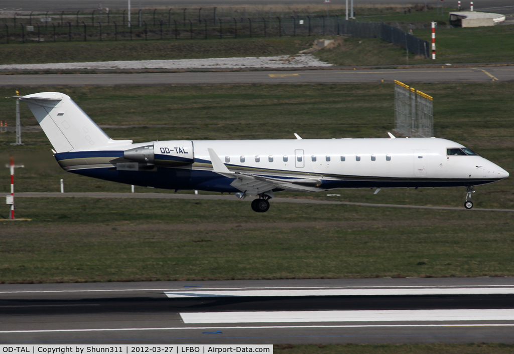 OD-TAL, Canadair CRJ-100LR (CL-600-2B19) C/N 7086, Landing rwy 14R