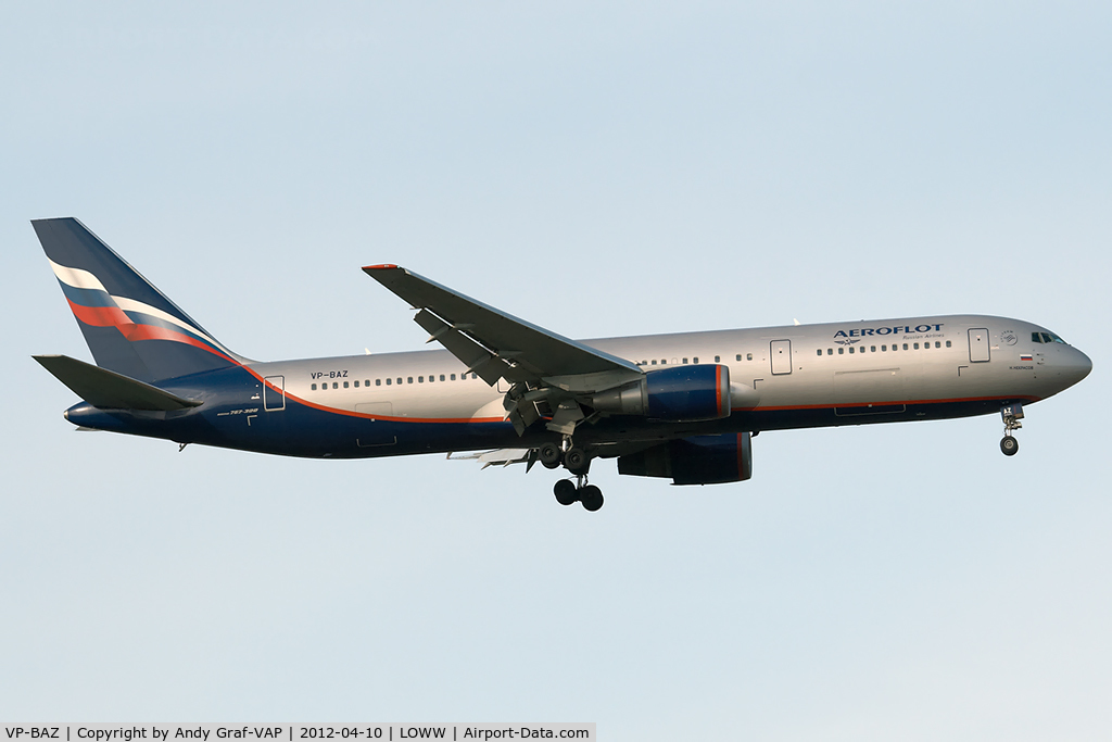 VP-BAZ, 1999 Boeing 767-36N/ER C/N 30111, Aeroflot 767-300