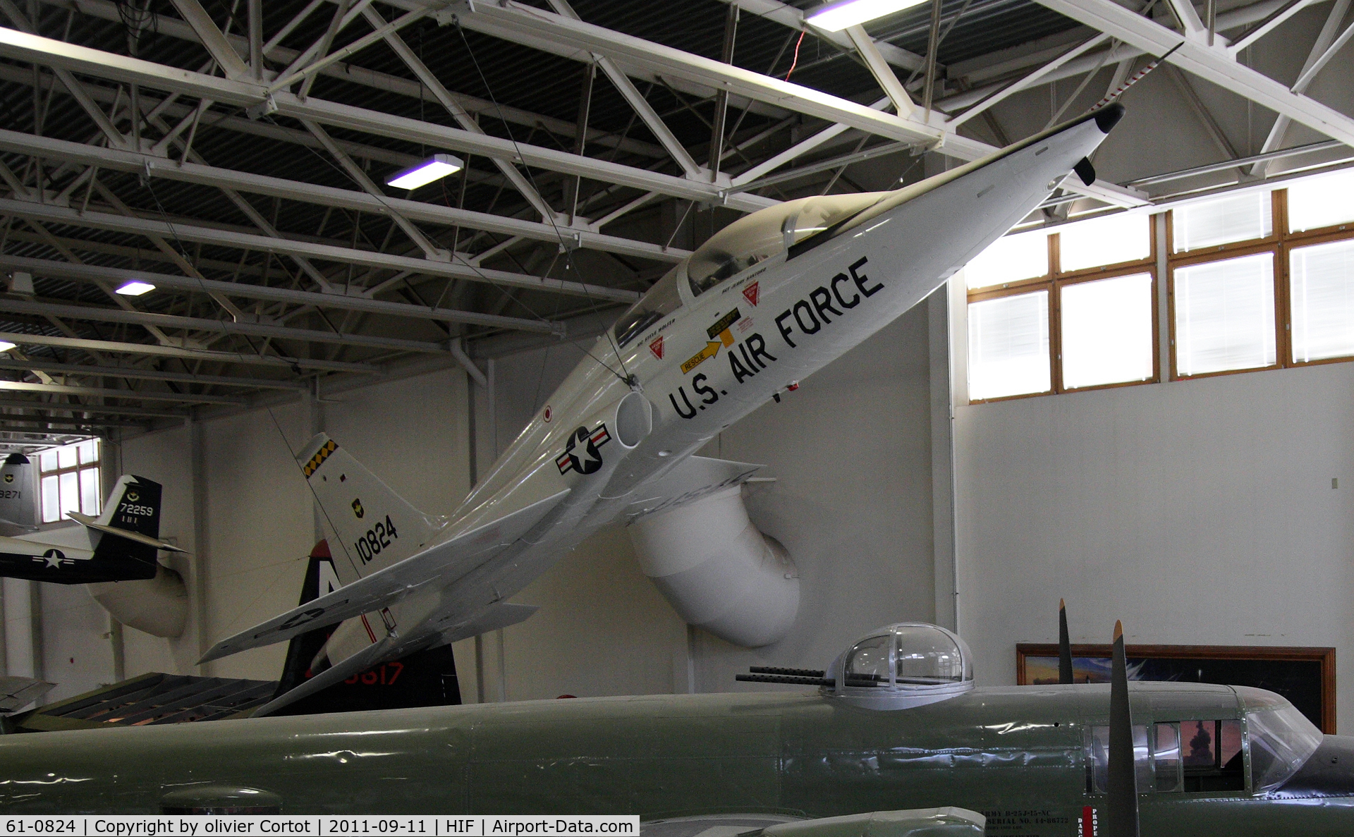 61-0824, 1961 Northrop T-38A Talon C/N N.5190, Now inside the first hangar