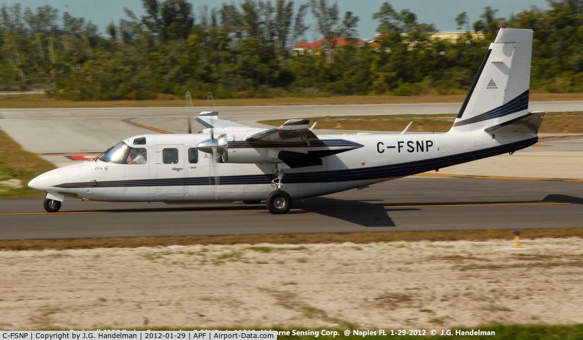 C-FSNP, 1980 Rockwell International 690C C/N 11646, Rockwell 690C Turbo Commander c/n 11646 taxiing to duty runway