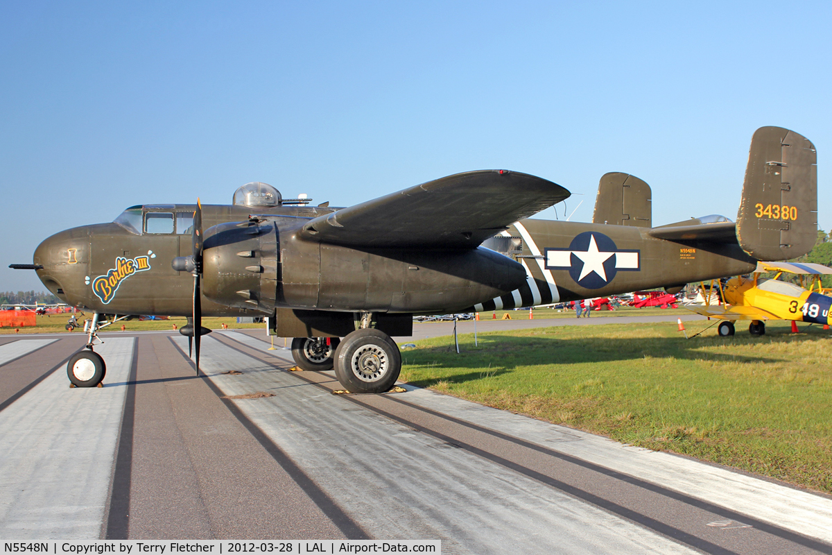 N5548N, 1943 North American B-25H Mitchell C/N 98-21107, 1943 North American B-25H, c/n: 43-4106 at 2012 Sun N Fun