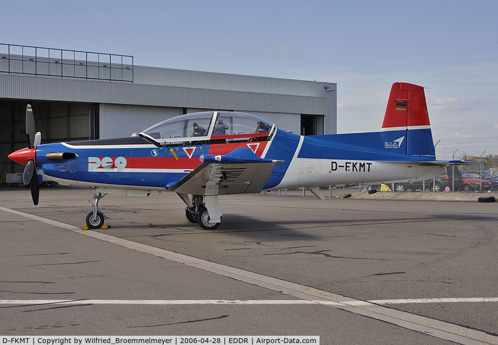 D-FKMT, Pilatus PC-9B C/N 176, On Apron at EDDR/SCN.