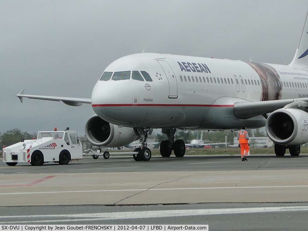 SX-DVU, 2009 Airbus A320-232 C/N 3753, AEGEAN pushback