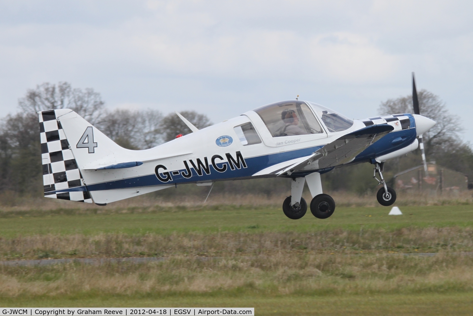 G-JWCM, 1980 Scottish Aviation Bulldog Series 120 Model 1210 C/N BH120/408, Taking off.
