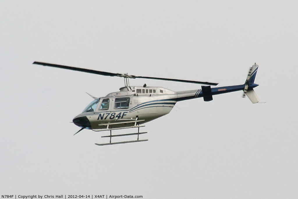 N784F, Bell 206B JetRanger C/N 2508, Ferrying racegoers into Aintree for the 2012 Grand National