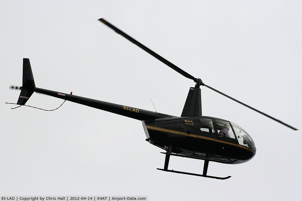 EI-LAD, 2005 Robinson R44 Raven II C/N 10779, Ferrying racegoers into Aintree for the 2012 Grand National