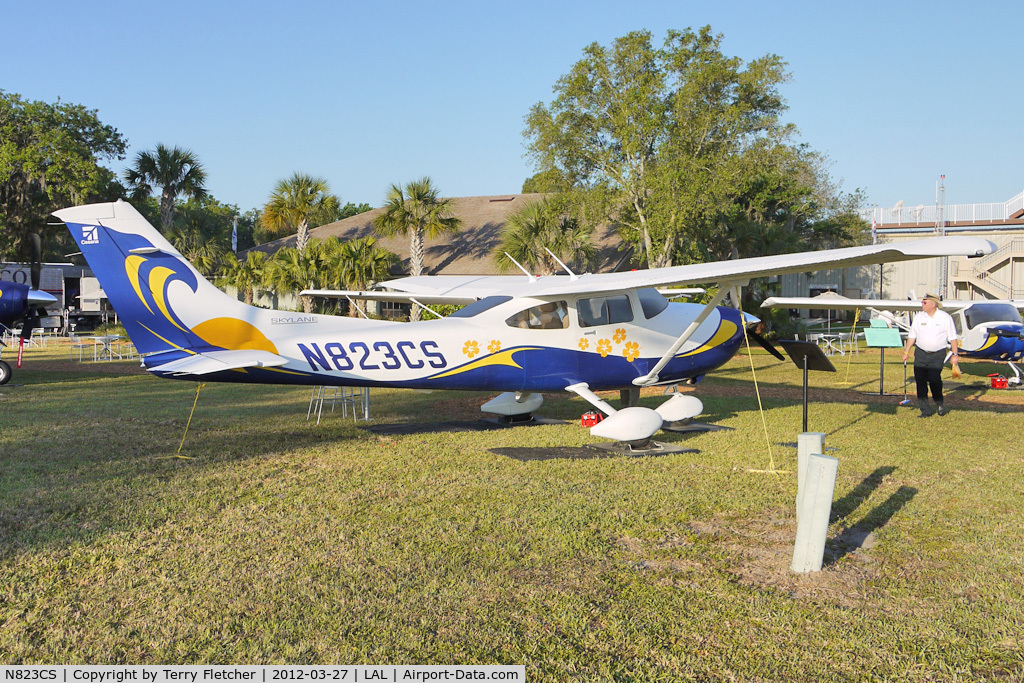 N823CS, 2012 Cessna 182T Skylane C/N 18282323, Static exhibit at 2012 Sun N Fun