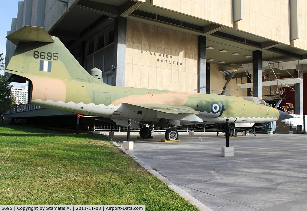 6695, Lockheed F-104G Starfighter C/N 683-6695, Preserved at the War Museum, ex Dutch AF as D-6695, built by FIAT.