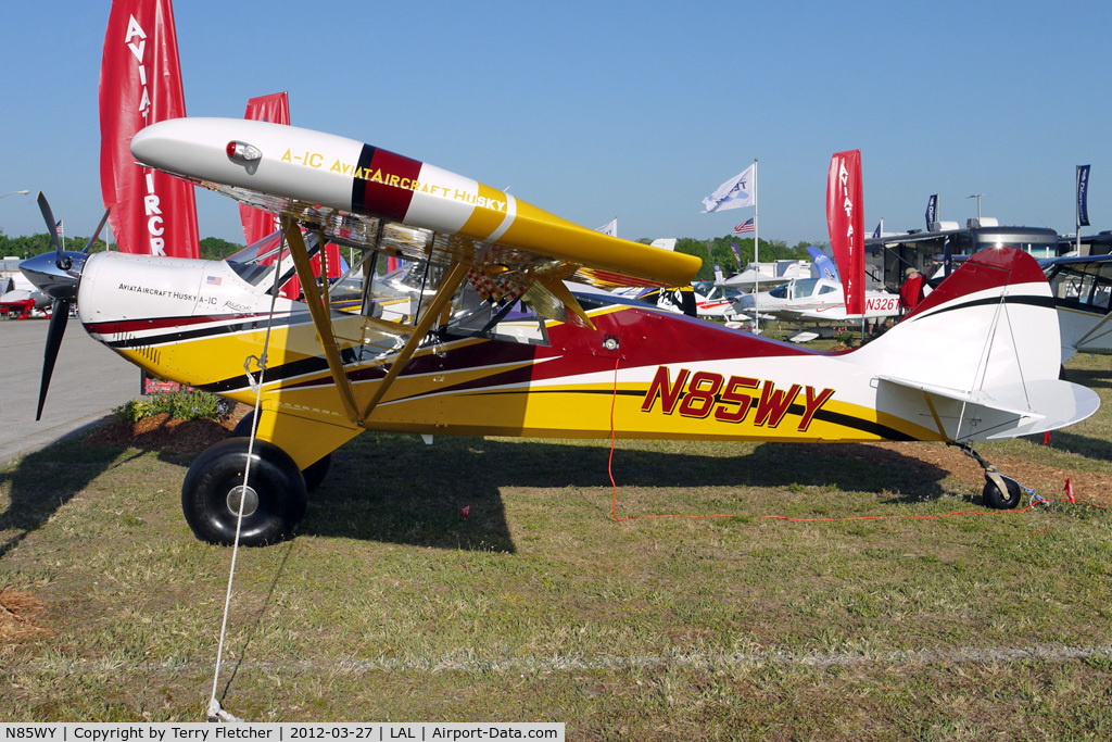 N85WY, Aviat A-1C-200 Husky C/N 3149, Static Exhibit at 2012 Sun N Fun