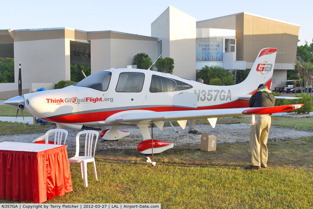 N357GA, Cirrus SR20 C/N 2070, Static exhibit at 2012 Sun N Fun