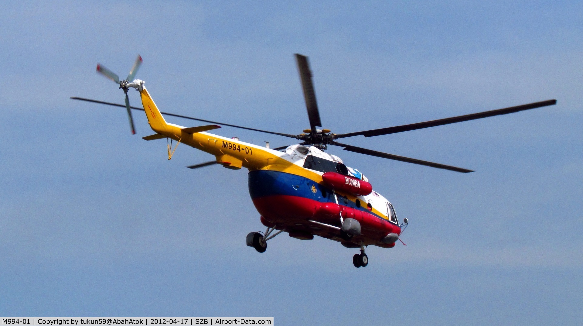 M994-01, Mil Mi-17-1V Hip C/N 458M01, Malaysian Fire and Rescue Dept (BOMBA)
