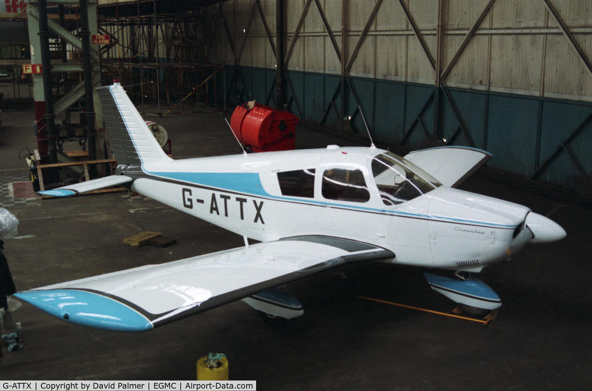 G-ATTX, 1966 Piper PA-28-180 Cherokee C C/N 28-3390, Heavy Lift Hangar Southend