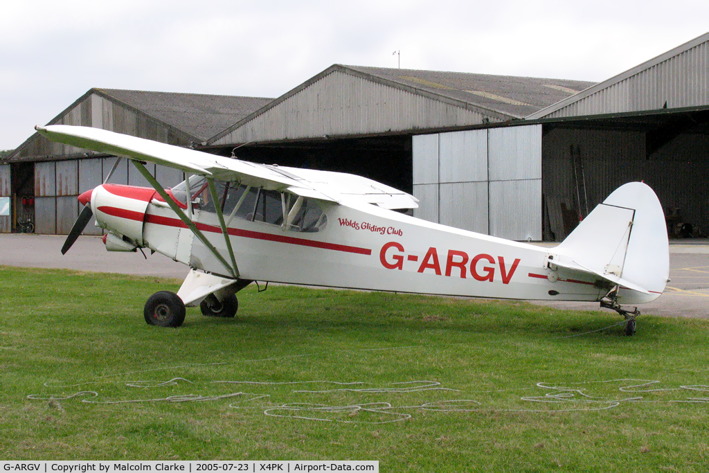 G-ARGV, 1960 Piper PA-18-150 (Mod) Super Cub C/N 18-7559, Piper PA-18-150 (Mod), Pocklington, July 2005.