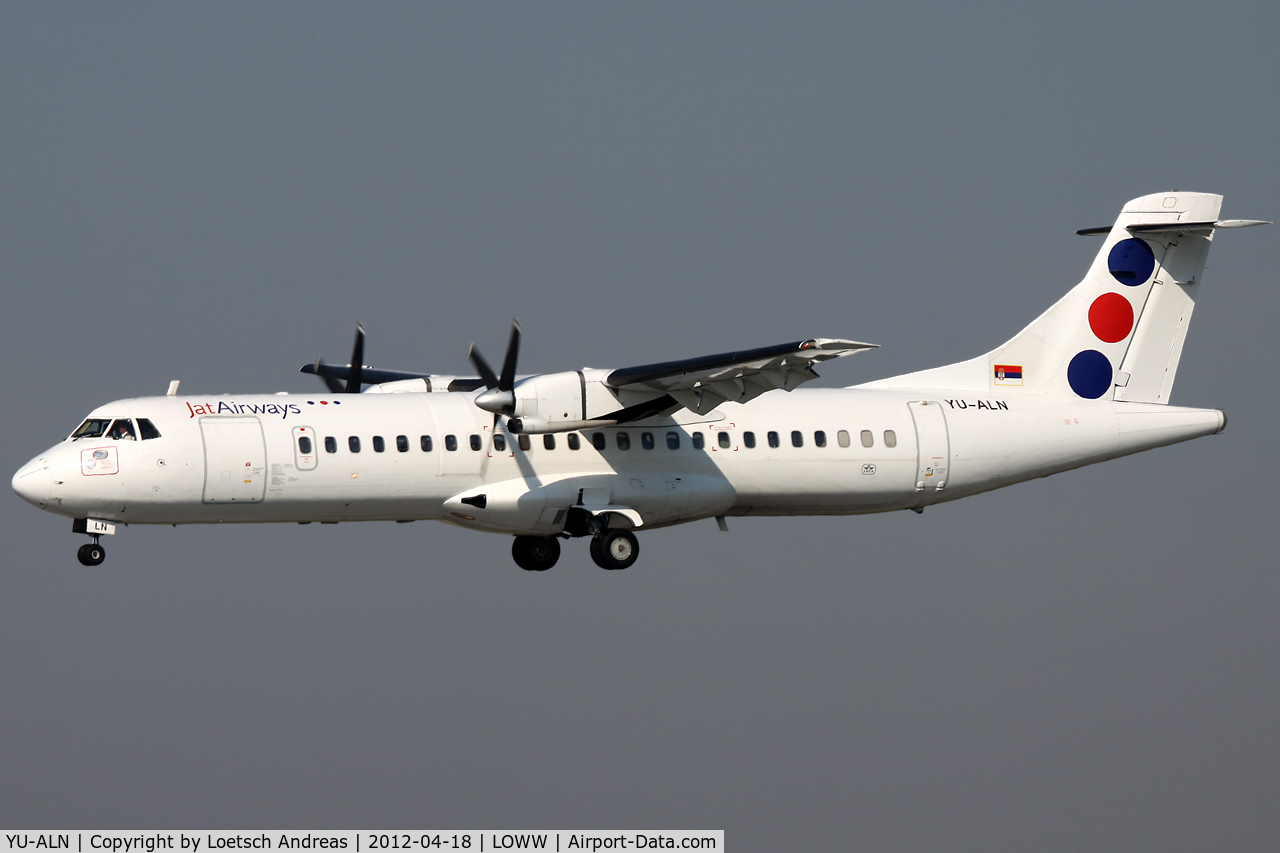 YU-ALN, 1990 ATR 72-202 C/N 180, JAT Airways