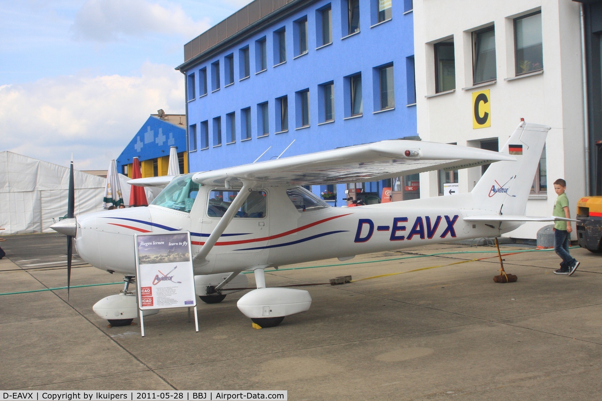 D-EAVX, 1977 Cessna 150M C/N 15079321, At the Aviation Expo Europe 2011