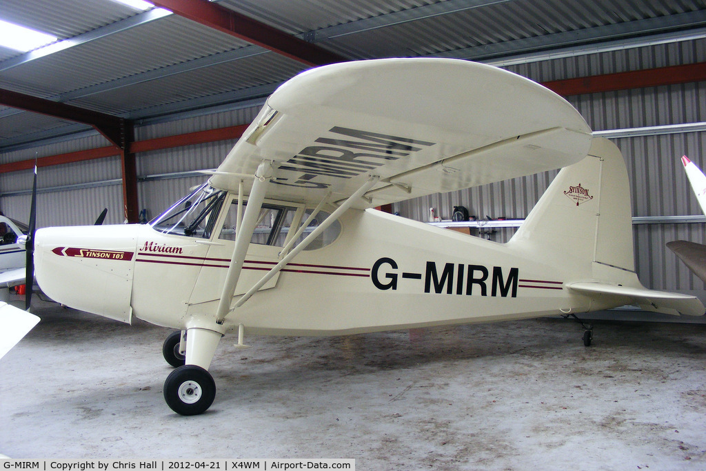 G-MIRM, 1939 Stinson HW-75 C/N 7040, resident aircraft