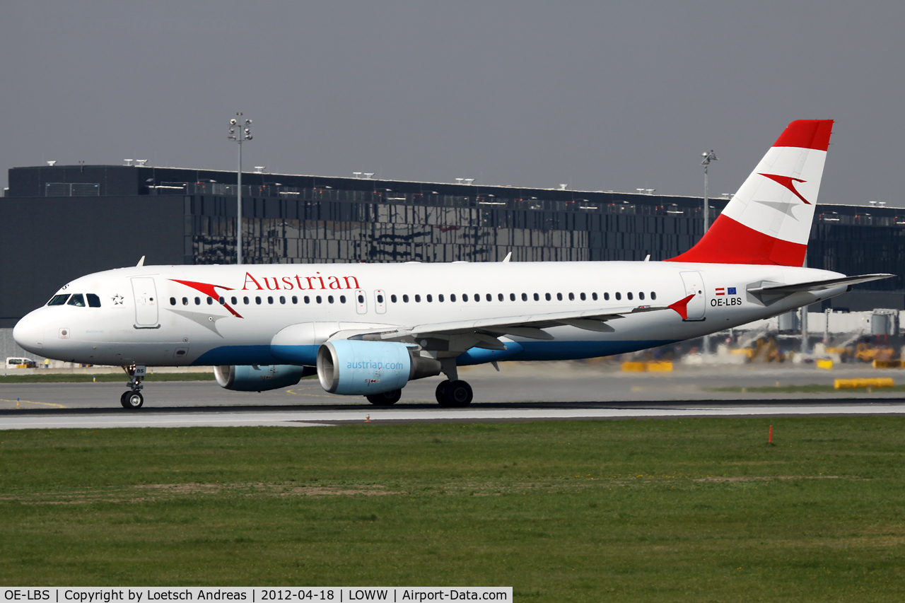 OE-LBS, 2000 Airbus A320-214 C/N 1189, OS827 Vienna Schwechat (VIE) to Baghdad (BGW)