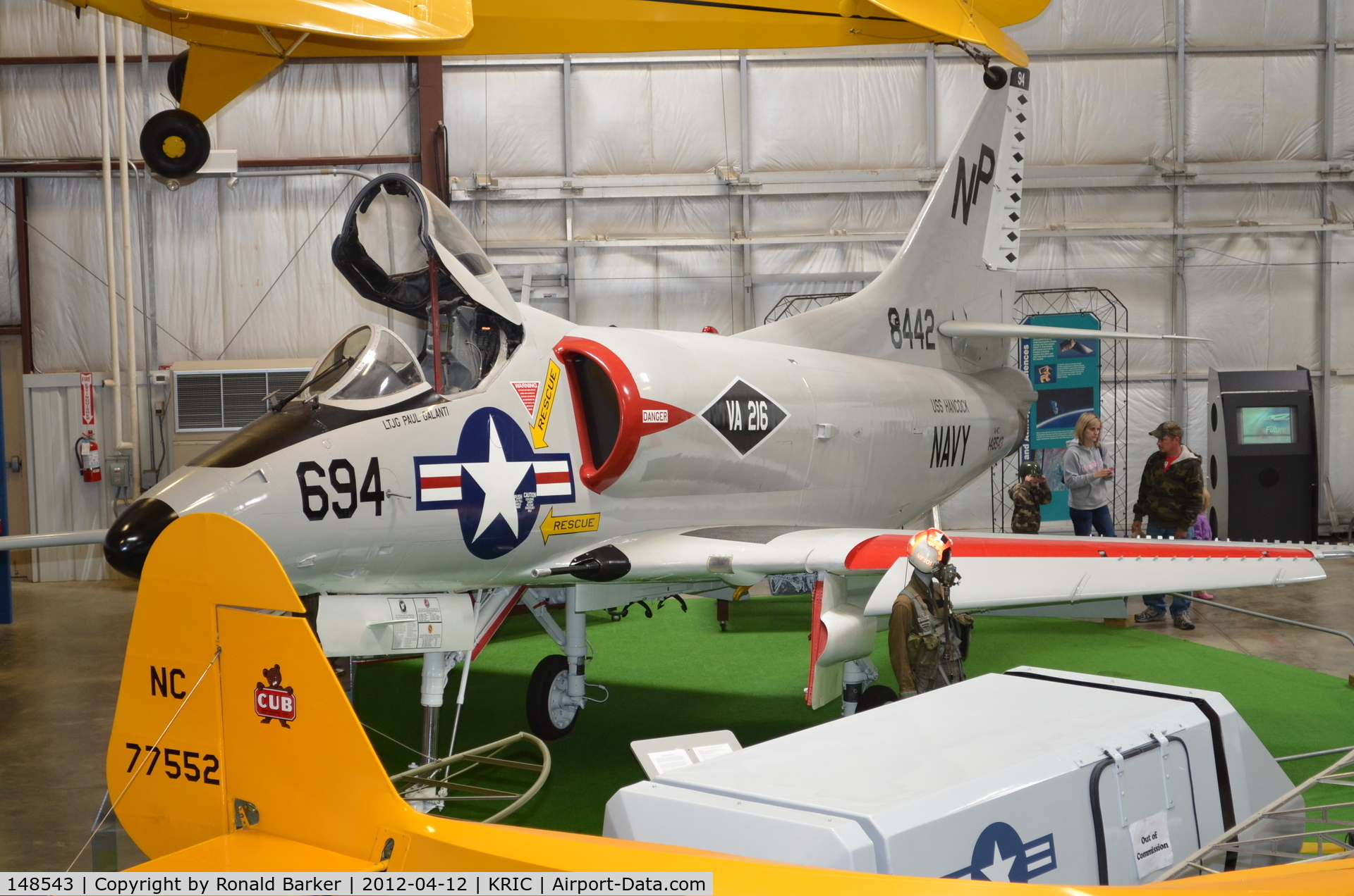 148543, Douglas A-4C Skyhawk C/N 12736, VA Air Museum