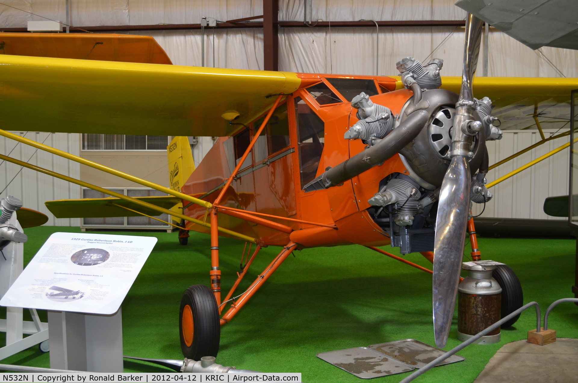 N532N, 1929 Curtiss-Wright Robin C/N 733, VA Air Museum