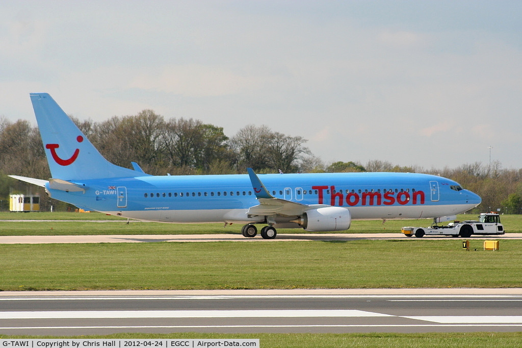 G-TAWI, 2012 Boeing 737-8K5 C/N 37267, Thomson's newest B737, delivered 19-04-2012