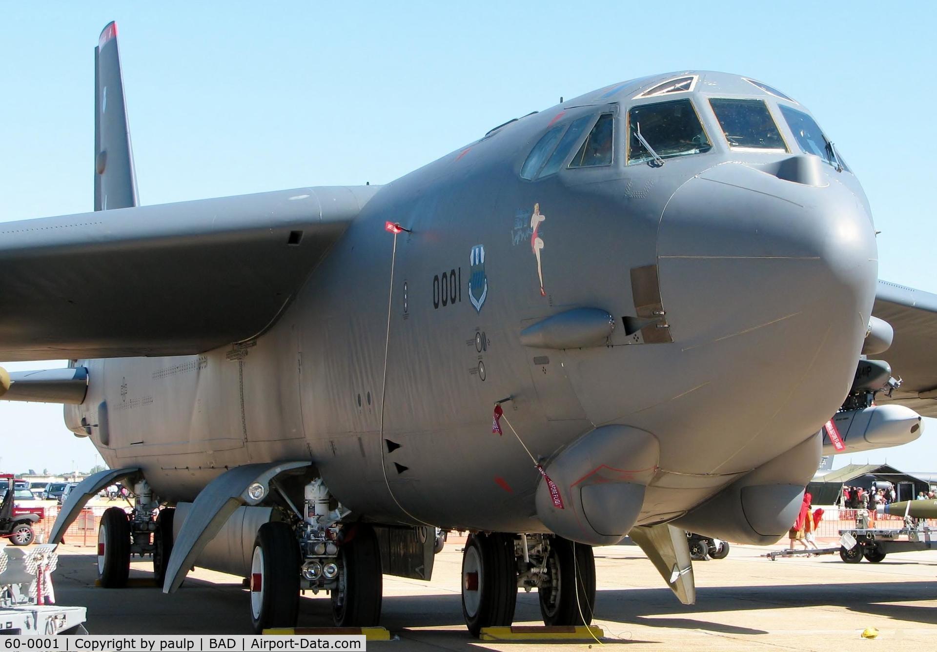 60-0001, 1960 Boeing B-52H Stratofortress C/N 464366, At Barksdale Air Force Base.