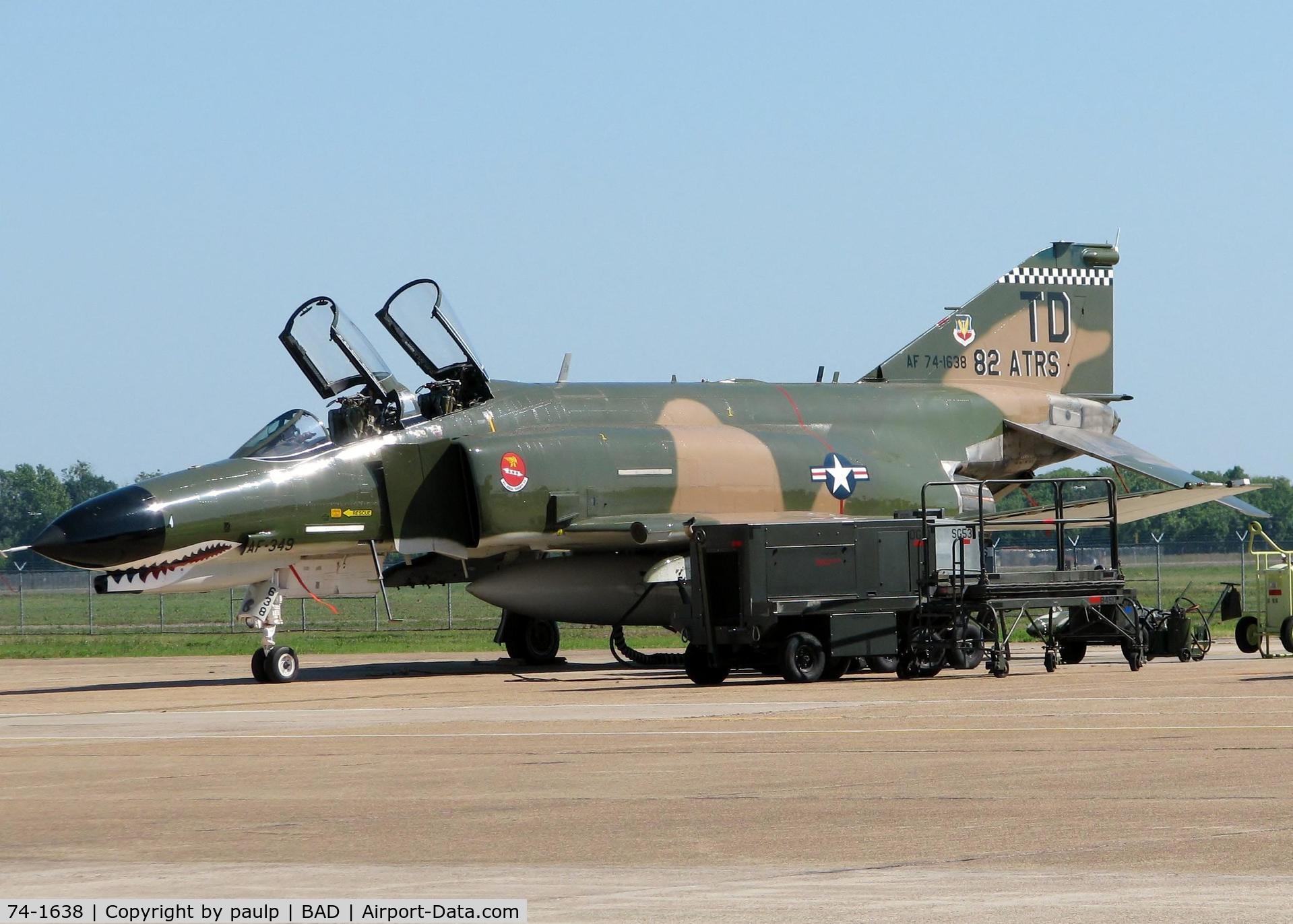 74-1638, 1974 McDonnell Douglas QF-4E Phantom II C/N 4874, At Barksdale Air Force Base.