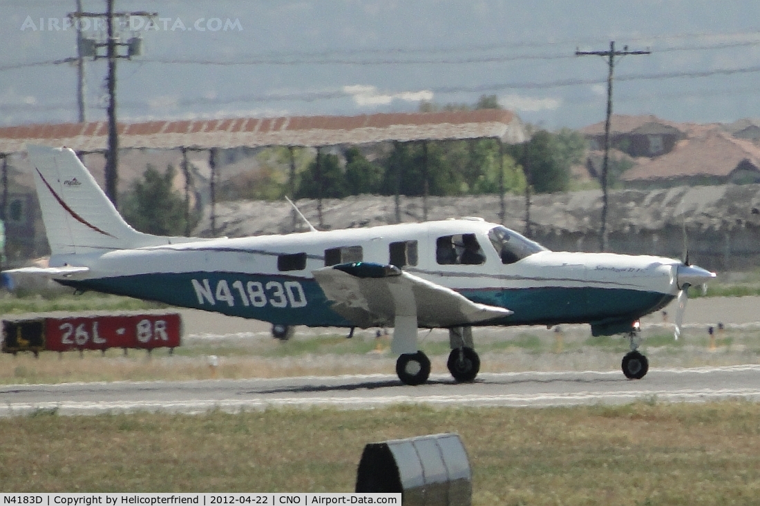 N4183D, 2001 Piper PA-32R-301T Turbo Saratoga C/N 3257203, Landing on runway 26R