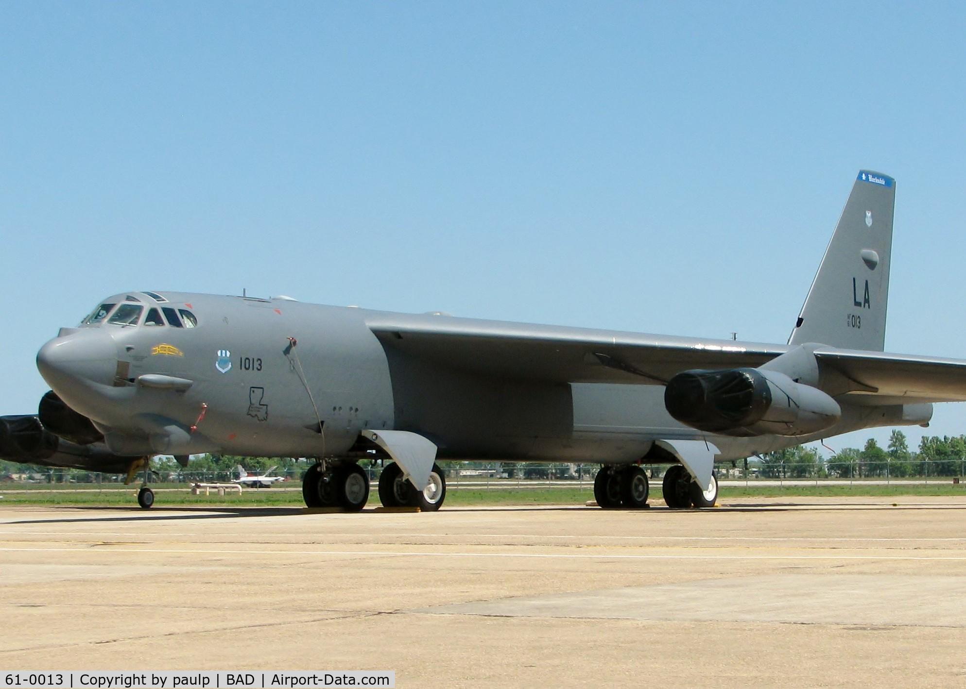 61-0013, 1961 Boeing B-52H Stratofortress C/N 464440, At Barksdale Air Force Base.