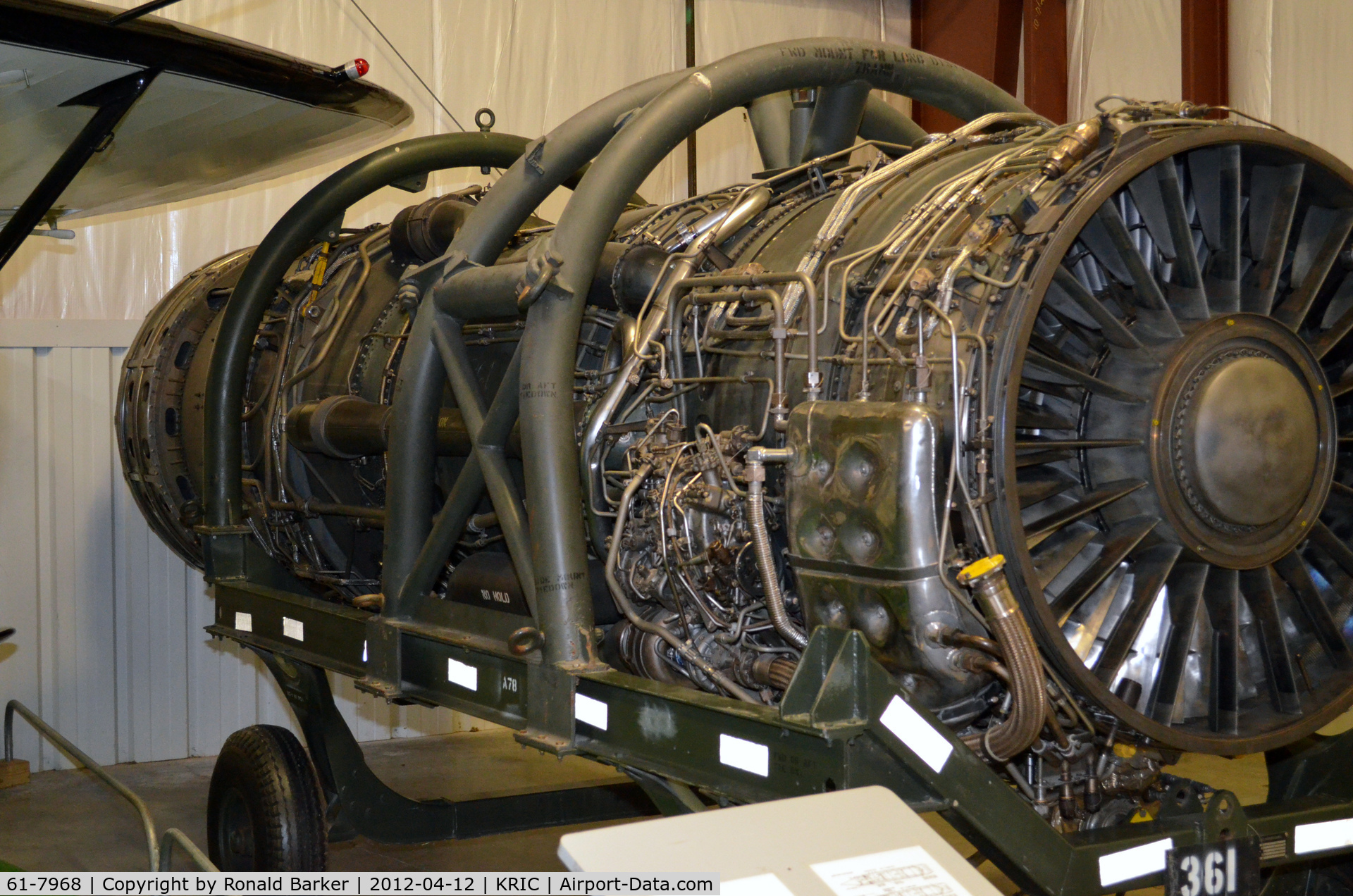 61-7968, 1966 Lockheed SR-71A Blackbird C/N 2019, J-58 engine VA Aviation Museum