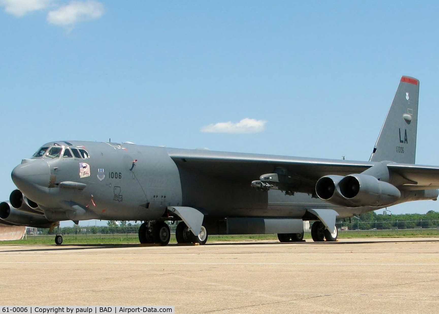 61-0006, 1961 Boeing B-52H Stratofortress C/N 464433, At Barksdale Air Force Base.