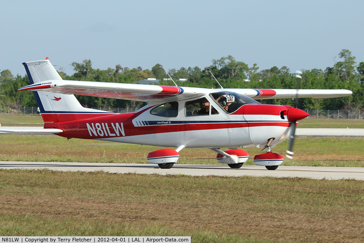 N81LW, 1976 Cessna 177B Cardinal C/N 17702455, At 2012 Sun N Fun