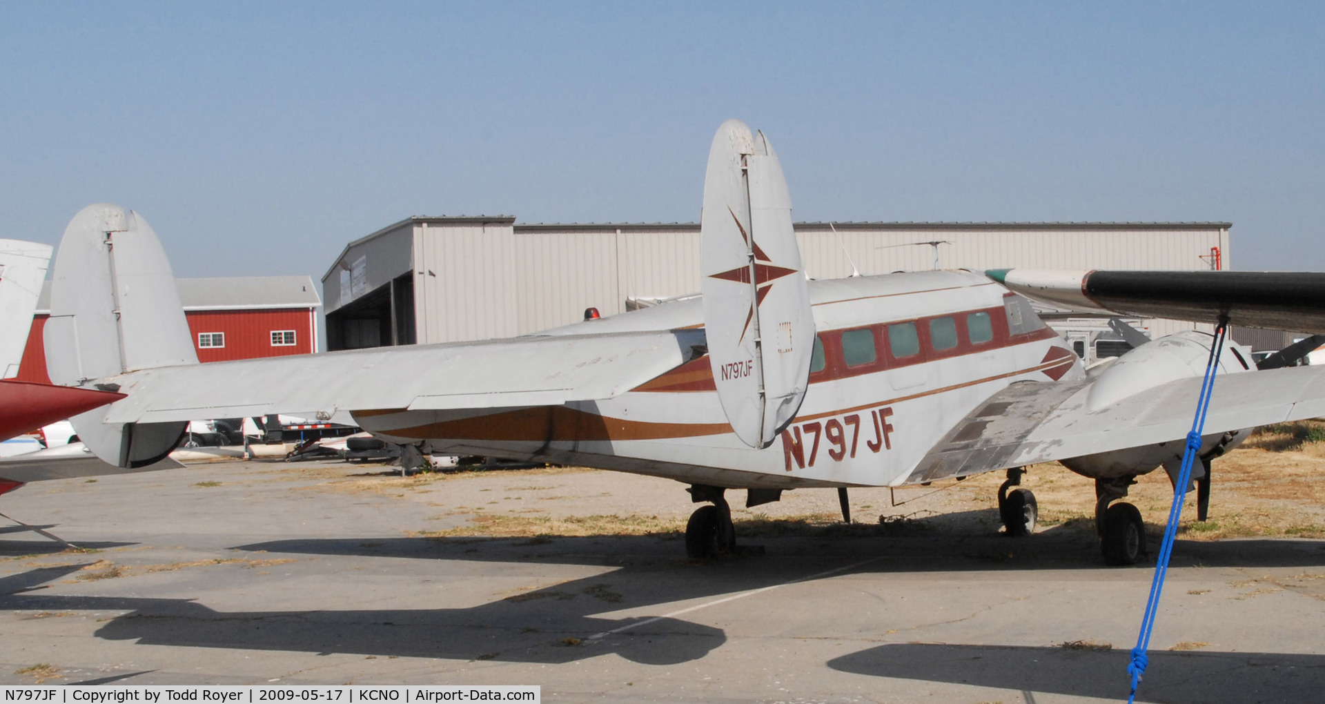 N797JF, 1951 Beech C-45G Expeditor C/N AF-287, At chino in 2009