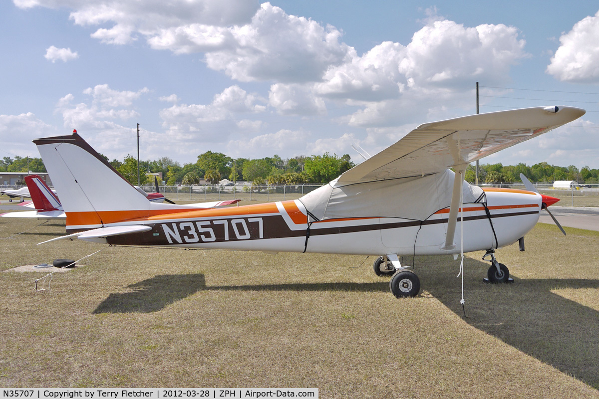 N35707, 1968 Cessna 172I C/N 17256921, At Zephyrhills Municipal Airport, Florida