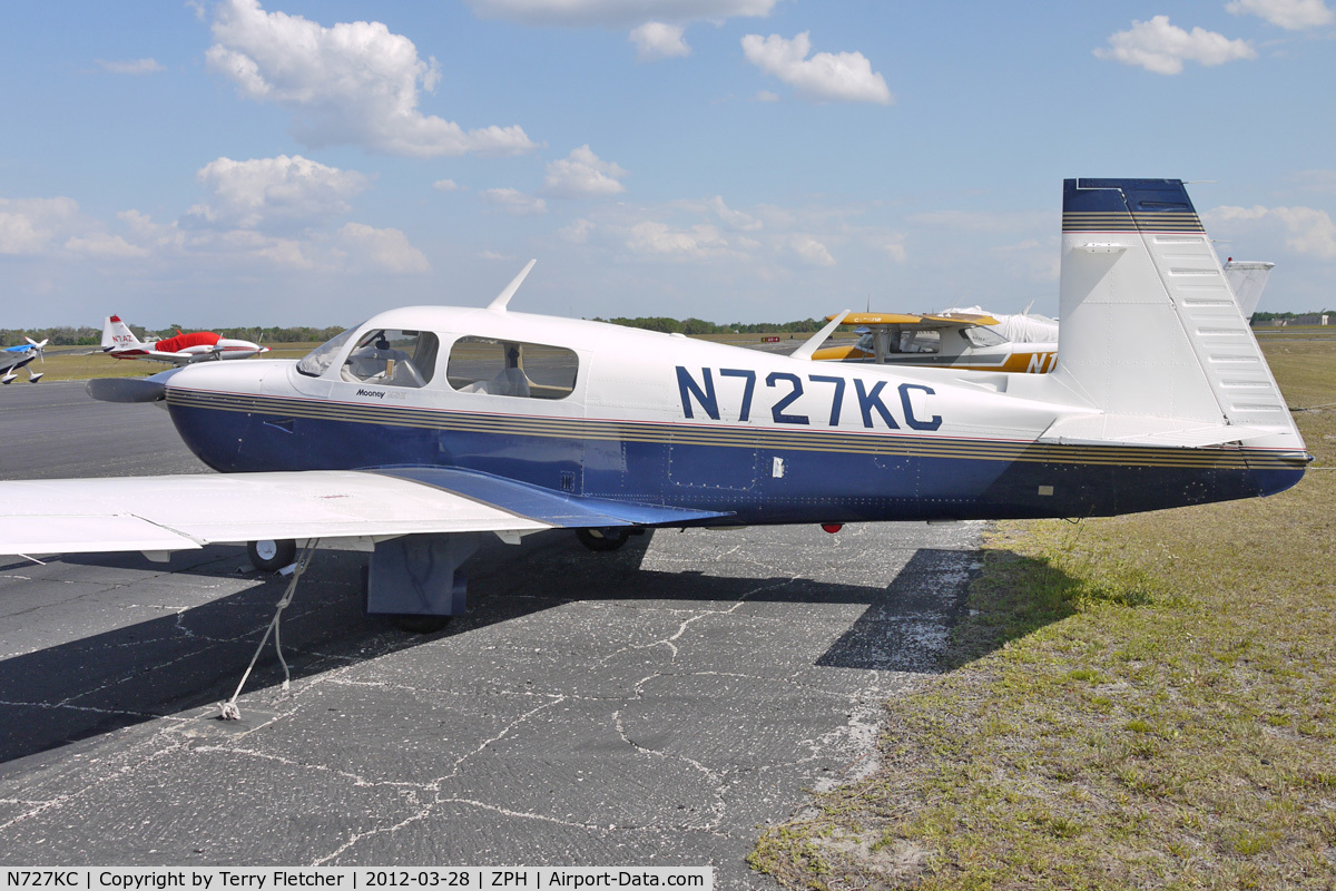 N727KC, 1961 Mooney M20J 201 C/N 24-3350, At Zephyrhills Municipal Airport, Florida