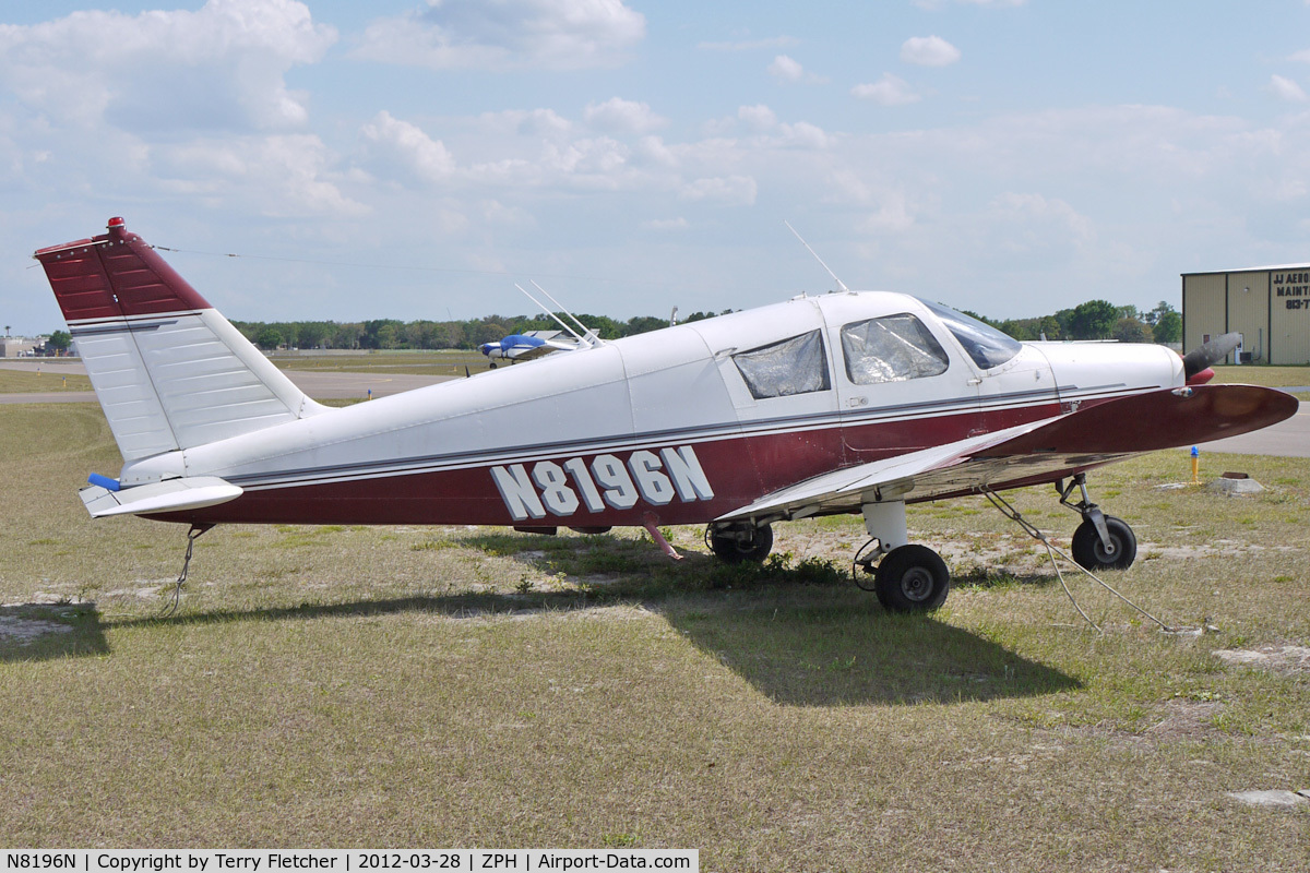 N8196N, 1969 Piper PA-28-140 C/N 28-25394, At Zephyrhills Municipal Airport, Florida