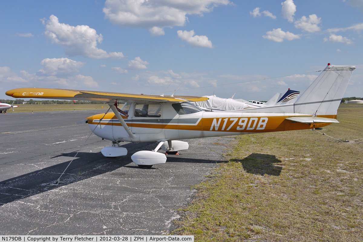 N179DB, Cessna 150L C/N 15075498, At Zephyrhills Municipal Airport, Florida