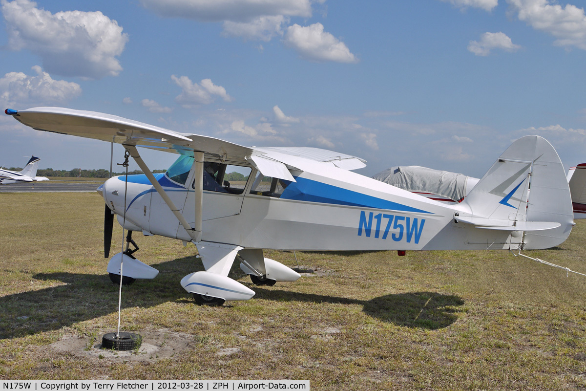 N175W, 1956 Piper PA-22-150 C/N 22-3910, At Zephyrhills Municipal Airport, Florida