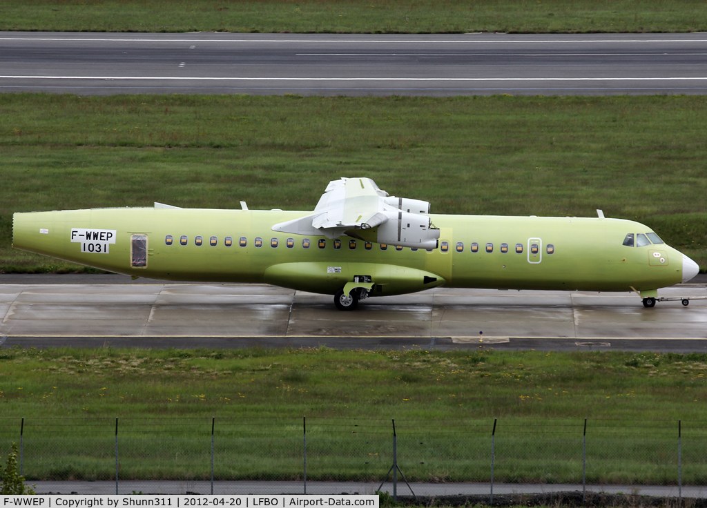 F-WWEP, 2012 ATR 72-600 C/N 1031, C/n 1031 - operator unknown yet...