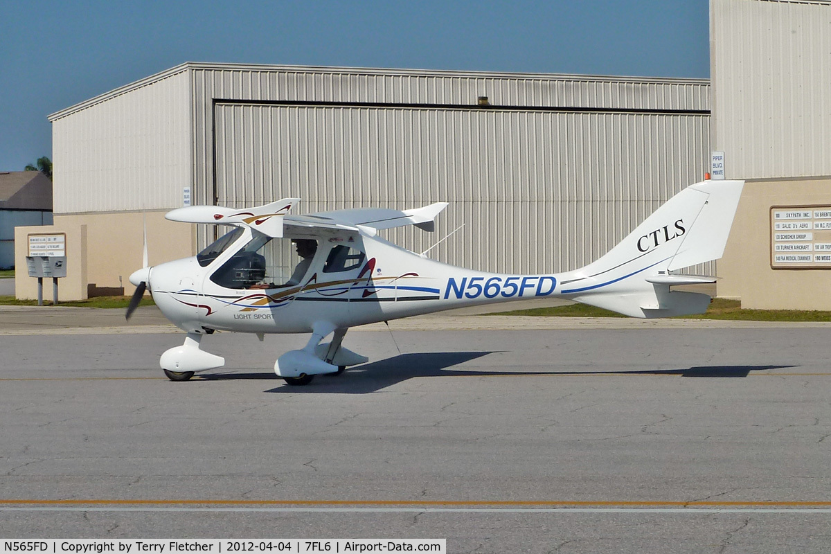 N565FD, 2008 Flight Design CTLS C/N 08-03-05, At Spruce Creek Airpark , Florida
