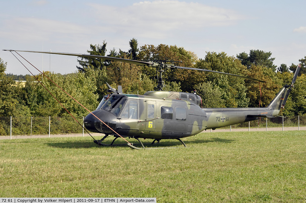 72 61, Bell (Dornier) UH-1D Iroquois (205) C/N 8381, at Niederstetten