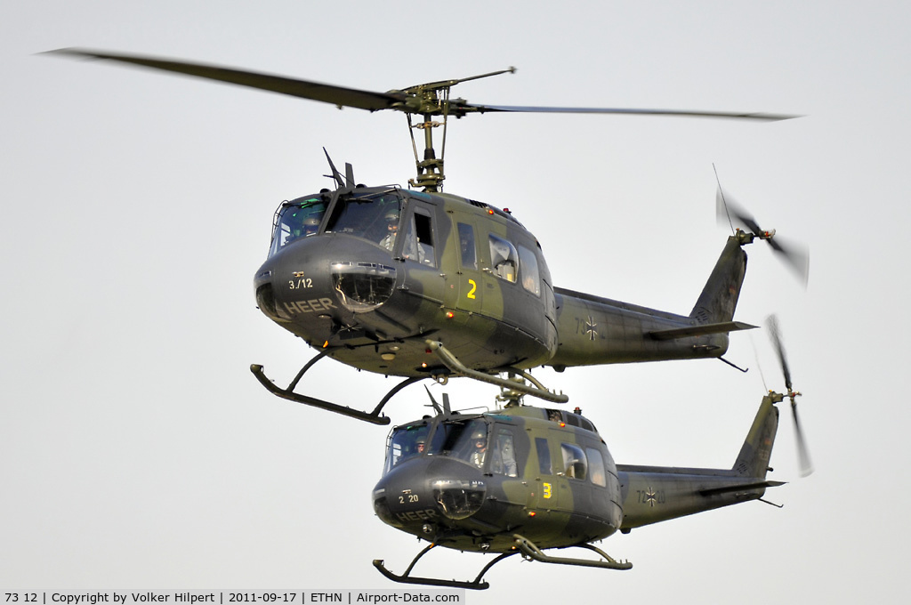 73 12, Bell (Dornier) UH-1D Iroquois (205) C/N 8432, at Niederstetten